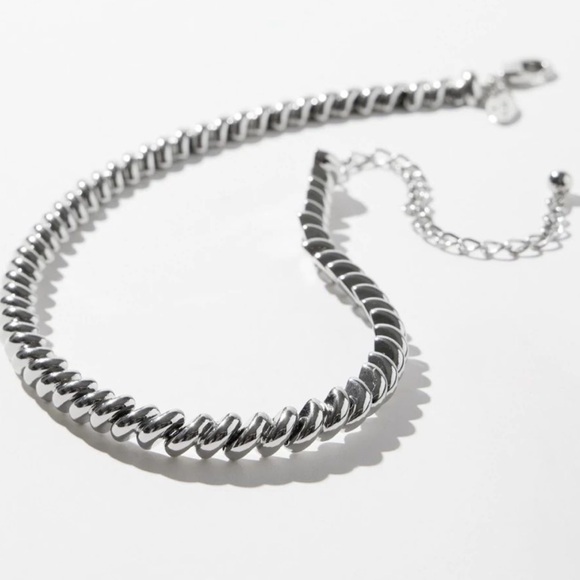 Chicos Silver Tone Collar Necklace - Picture 3 of 6